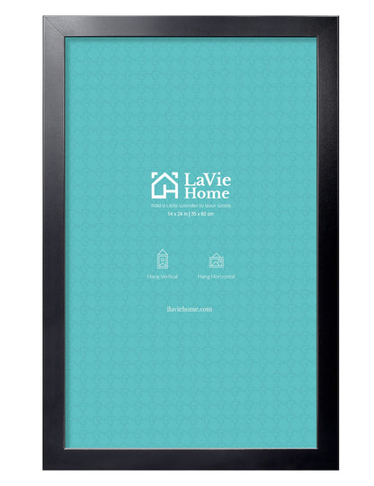 LaVie Home Picture Frame Black, Puzzles Frame for Wall Decoration, Classic Black Minimalist Style Suitable for Decorating Houses, Offices, Hotels, Puzzles Posters Photos or Artwork（1 Pack）