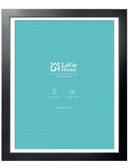 LaVie Home Picture Frame Black, Puzzles Frame for Wall Decoration, Classic Black Minimalist Style Suitable for Decorating Houses, Offices, Hotels, Puzzles Posters Photos or Artwork（1 Pack）