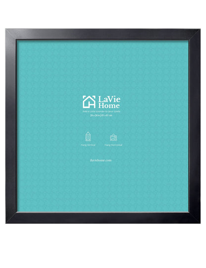 LaVie Home Picture Frame Black, Puzzles Frame for Wall Decoration, Classic Black Minimalist Style Suitable for Decorating Houses, Offices, Hotels, Puzzles Posters Photos or Artwork（1 Pack）