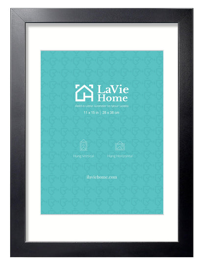 LaVie Home Picture Frame Black, Puzzles Frame for Wall Decoration, Classic Black Minimalist Style Suitable for Decorating Houses, Offices, Hotels, Puzzles Posters Photos or Artwork（1 Pack）