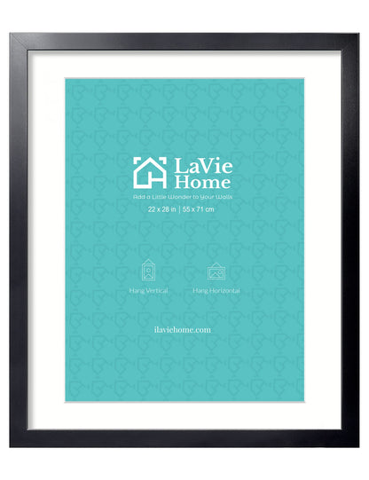 LaVie Home Picture Frame Black, Puzzles Frame for Wall Decoration, Classic Black Minimalist Style Suitable for Decorating Houses, Offices, Hotels, Puzzles Posters Photos or Artwork（1 Pack）