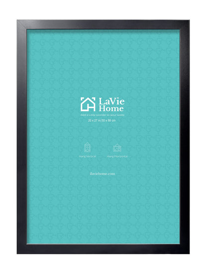 LaVie Home Picture Frame Black, Puzzles Frame for Wall Decoration, Classic Black Minimalist Style Suitable for Decorating Houses, Offices, Hotels, Puzzles Posters Photos or Artwork（1 Pack）