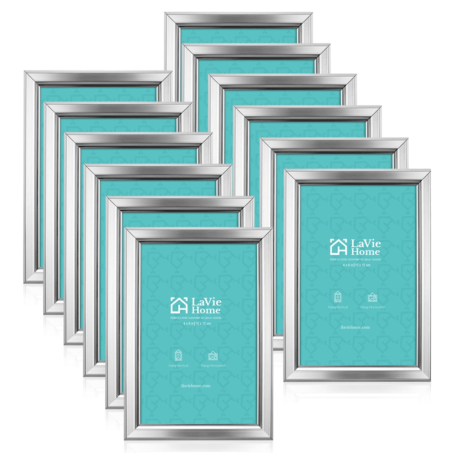 LaVie Home Picture Frames (12 Pack) Simple Designed Photo Frames for Wall Mount Display, Set of 12 Classic Collection