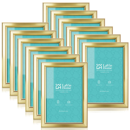 LaVie Home Picture Frames (12 Pack) Simple Designed Photo Frames for Wall Mount Display, Set of 12 Classic Collection