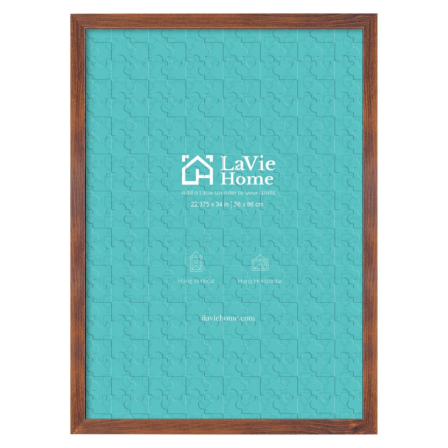 LaVie Home Picture Frame Black, Puzzles Frame for Wall Decoration, Classic Black Minimalist Style Suitable for Decorating Houses, Offices, Hotels, Puzzles Posters Photos or Artwork（1 Pack）