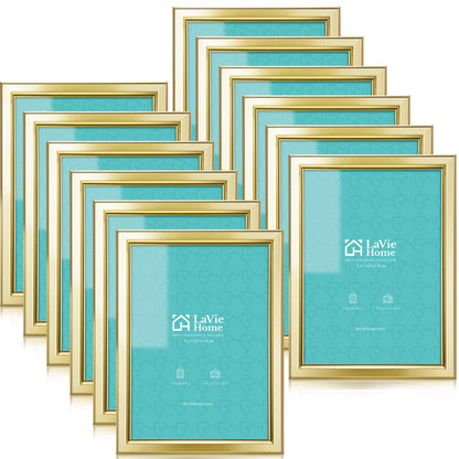 LaVie Home Picture Frames (12 Pack) Simple Designed Photo Frames for Wall Mount Display, Set of 12 Classic Collection