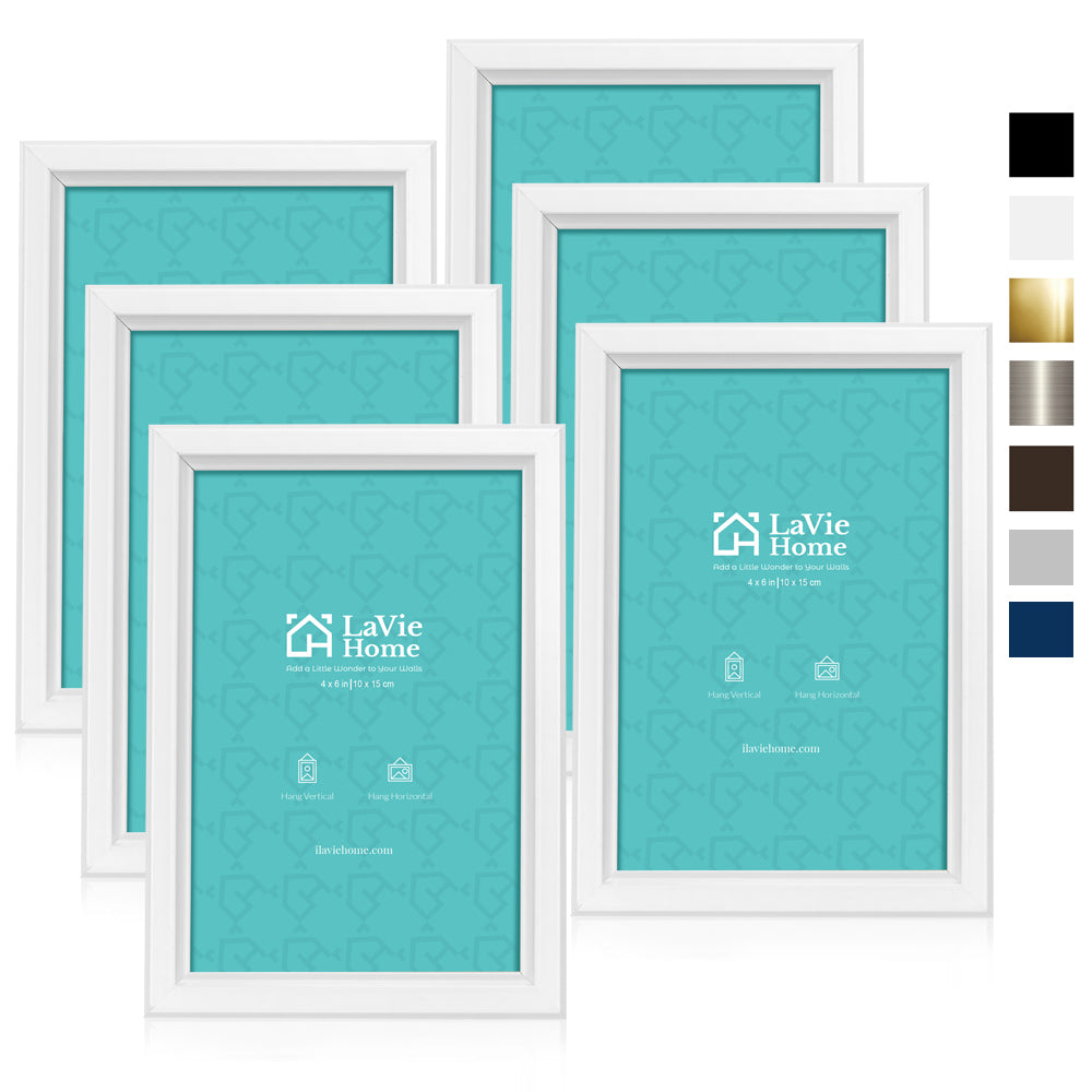 LaVie Home 4x6 in Picture Frames, Classic Collection, 10x15 cm