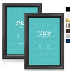 LaVie Home 4x6 Picture Frames (2 Pack, White) Simple Designed Photo Fr