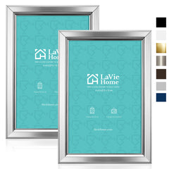 LaVie Home 4x6 Picture Frames (12 Pack, Silver) Simple Designed Photo
