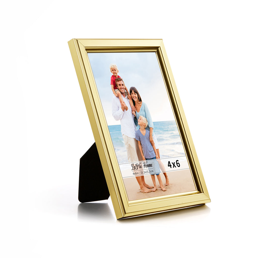 LaVie Home 4x6 Picture Frames (12 Pack, Gold) Simple Designed Photo Frame  with