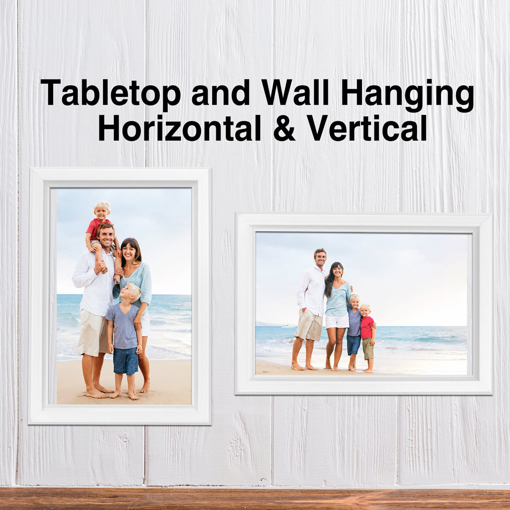 4x6 Picture Frame Set of 4 for Wall Hanging or Tabletop- Wall Mounting  Horizontally or Vertically, 4 x 6 Wall Gallery Poster Photo Frame for 4 by  6