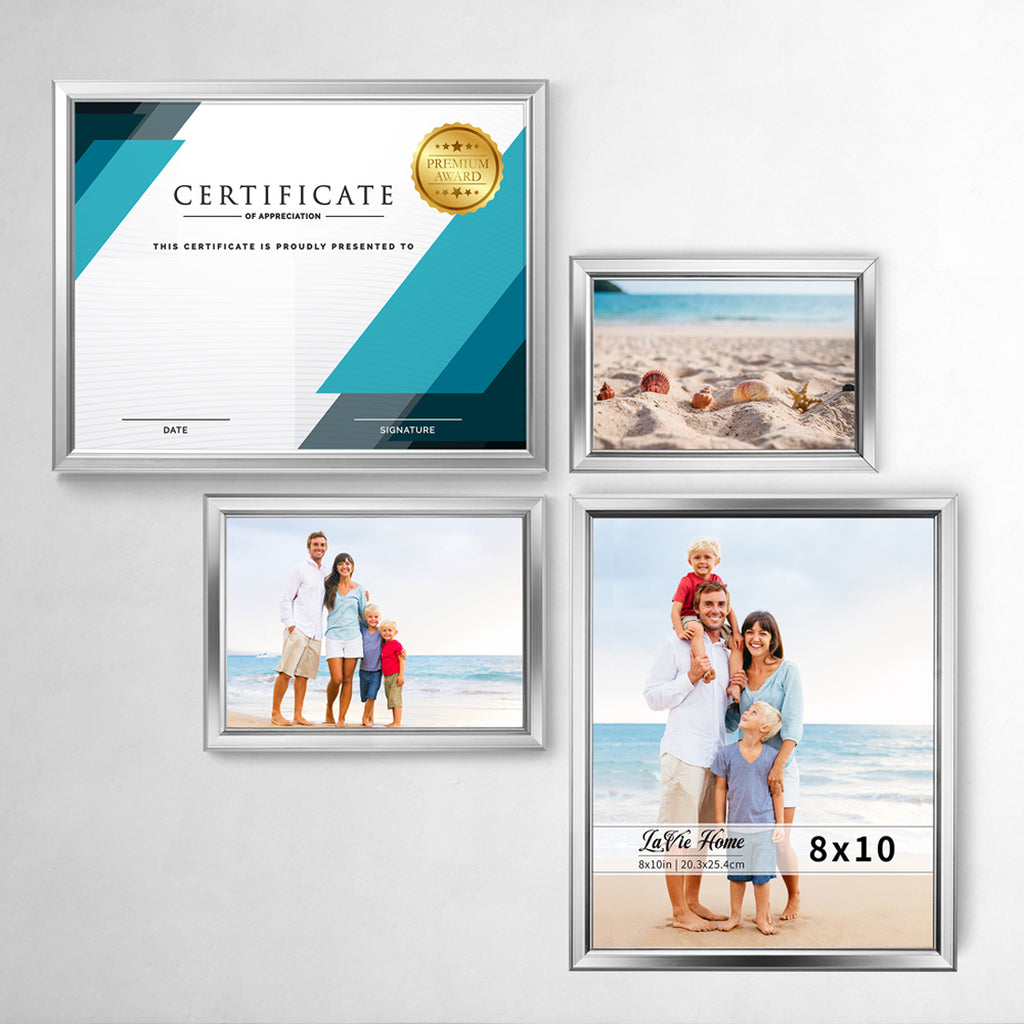 LaVie Home 4x6 Picture Frames(3 Pack, White) Single Photo Frame with H